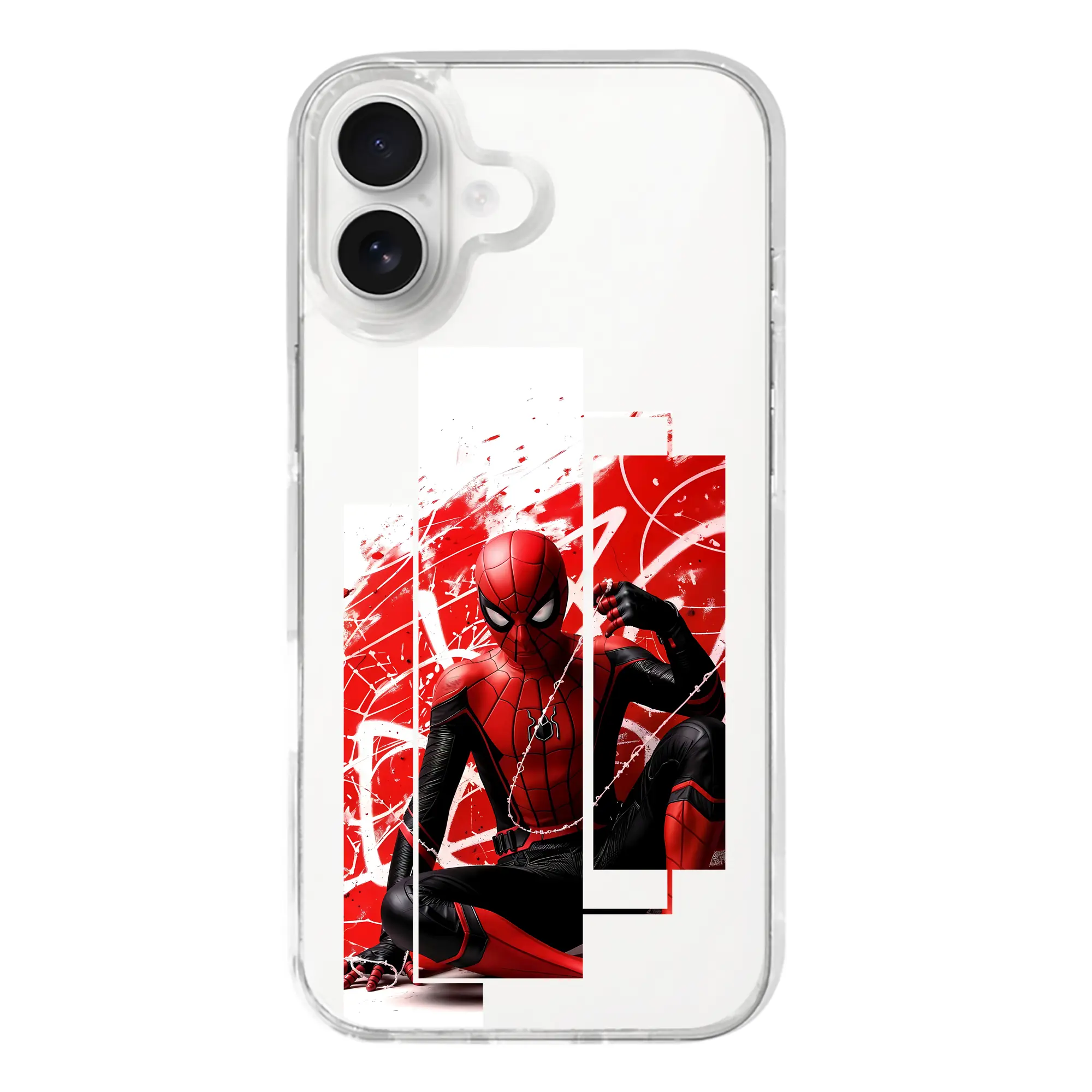 アベンジャーズ (Avenjāzu) グッズ スパイダーマン（Spider-Man） - iPhone 17シリーズ 透明スマホケース – 薄型・耐衝撃・精密フィット保護カバー